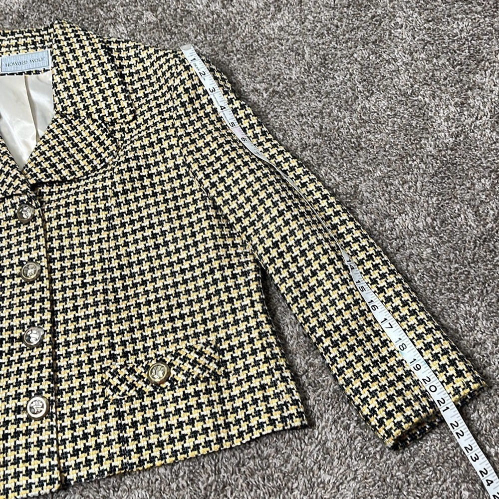 VINTAGE HOWARD WOLF BLAZER Sz 8 - Picture 12 of 15